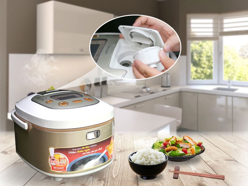 Nồi cơm điện Sharp 1.8 lít KS-TH18 Nồi cơm điện Sharp 1.8 lít KS-TH18