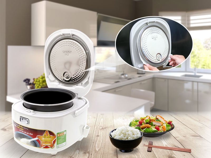 Nồi cơm điện Sharp 1.8 lít KS-TH18 Nồi cơm điện Sharp 1.8 lít KS-TH18
