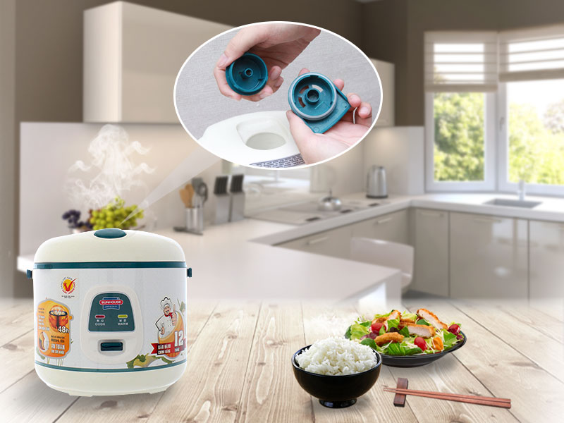 Nồi cơm điện Sunhouse 1.2 lít SHD 8218 Nồi cơm điện Sunhouse 1.2 lít SHD 8218