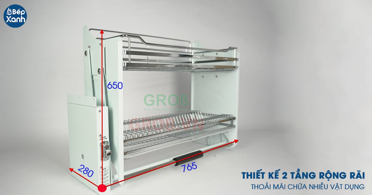 Thiết kế 2 tầng rộng rãi