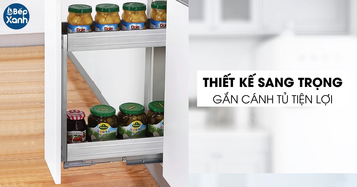 Kệ đựng gia vị inox hộp tủ 400 Grob GH-40B thiết kế sang trọng