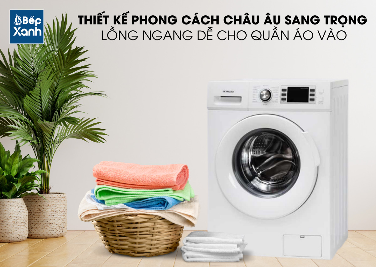 Thiết kế sang trọng, hiện đại của máy giặt quần áo Malloca MWM-C1903E