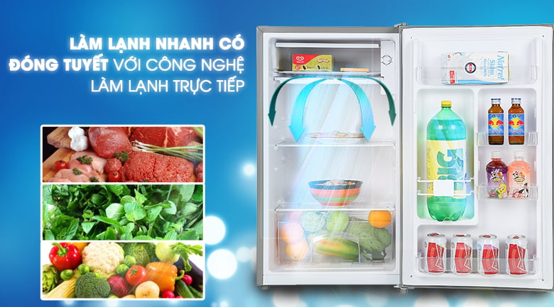 Hệ thống làm lạnh trực tiếp - Tủ lạnh Beko 93 lít RS9051P Hệ thống làm lạnh trực tiếp - Tủ lạnh Beko 93 lít RS9051P