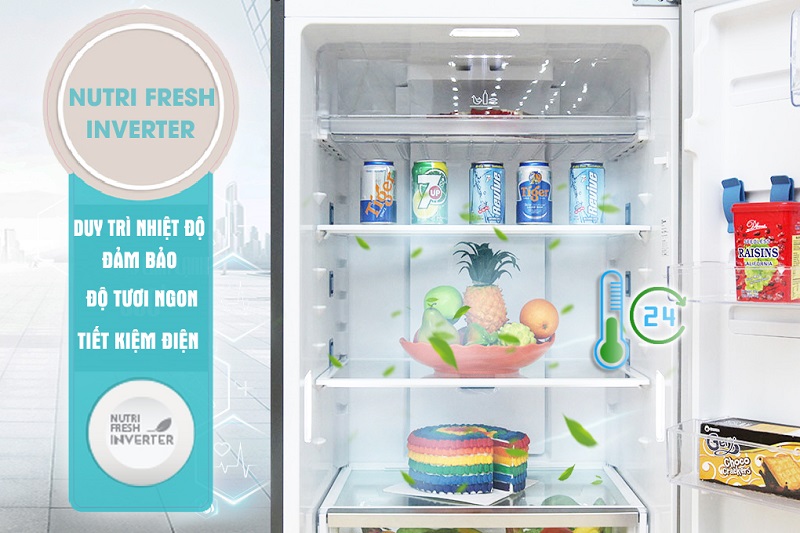 Với NutriFresh Inverter, tủ lạnh Electrolux ETB4602AA không chỉ làm lạnh tiết kiệm 37% điện năng