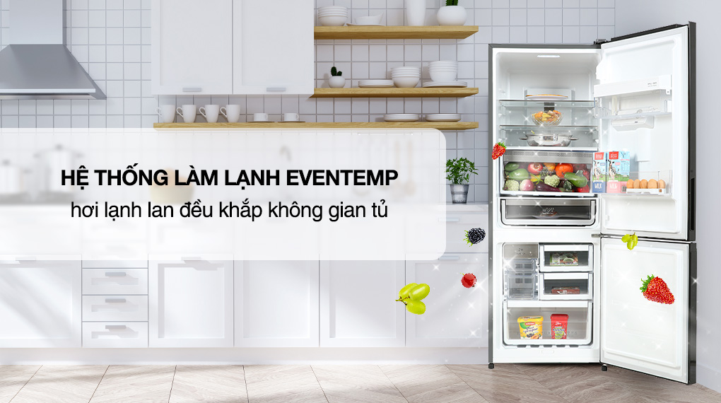 Tủ lạnh Electrolux Inverter 308 lít EBB3462K-H - Công nghệ làm lạnh Tủ lạnh Electrolux Inverter 308 lít EBB3462K-H - Công nghệ làm lạnh