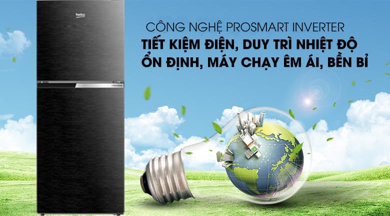 Tủ lạnh Beko Inverter 230 lít RDNT251I50VWB - Công nghệ Promast Inverter Tủ lạnh Beko Inverter 230 lít RDNT251I50VWB - Công nghệ Promast Inverter