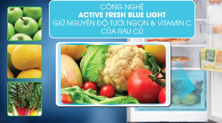 Active Fresh Blue Light - Tủ lạnh Beko Inverter 250 lít RDNT271I50VWB Active Fresh Blue Light - Tủ lạnh Beko Inverter 250 lít RDNT271I50VWB