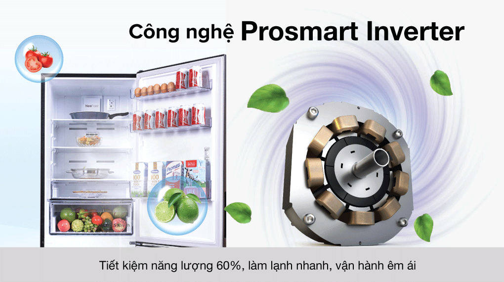Tủ lạnh Beko Inverter 323 lít RCNT340I50VZK - Công nghệ Prosmart Inverter Tủ lạnh Beko Inverter 323 lít RCNT340I50VZK - Công nghệ Prosmart Inverter