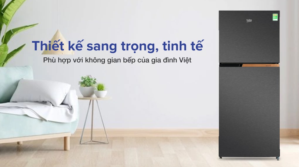 Tủ lạnh Beko Inverter 340 lít RDNT371I50VK - Thiết kế sang trọng Tủ lạnh Beko Inverter 340 lít RDNT371I50VK - Thiết kế sang trọng