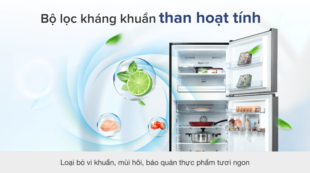 Tủ lạnh Beko Inverter 340 lít RDNT371I50VK - Bộ lọc than hoạt tính Tủ lạnh Beko Inverter 340 lít RDNT371I50VK - Bộ lọc than hoạt tính