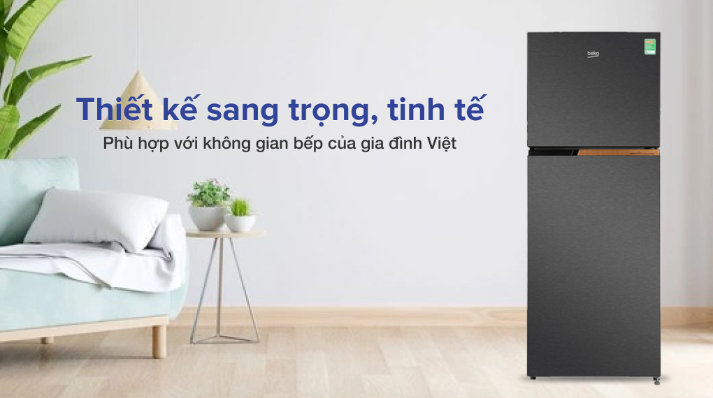 Tủ lạnh Beko Inverter 375 lít RDNT401I50VK - Thiêt kế sang trọng hiện đại Tủ lạnh Beko Inverter 375 lít RDNT401I50VK - Thiêt kế sang trọng hiện đại