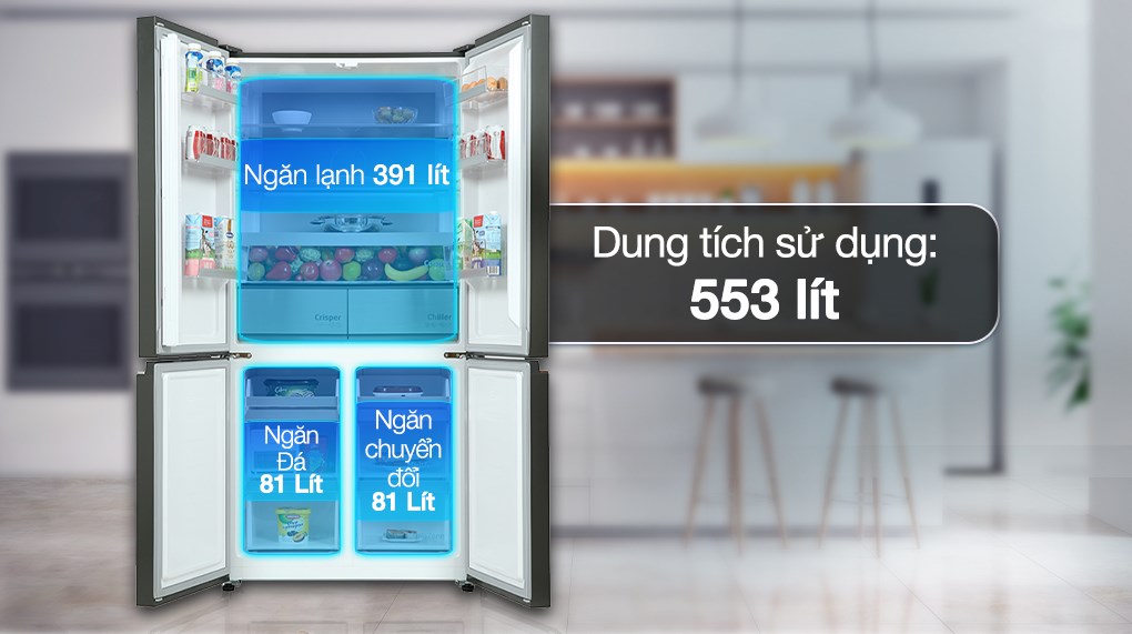 Tủ lạnh Beko Inverter 553 lít GNO51651GBVN - Ngăn lạnh Tủ lạnh Beko Inverter 553 lít GNO51651GBVN - Ngăn lạnh