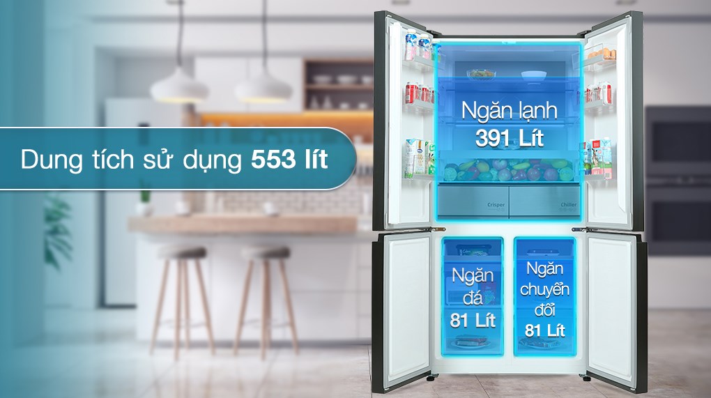 Tủ lạnh Beko Inverter 553 lít GNO51651KVN - Ngăn lạnh Tủ lạnh Beko Inverter 553 lít GNO51651KVN - Ngăn lạnh