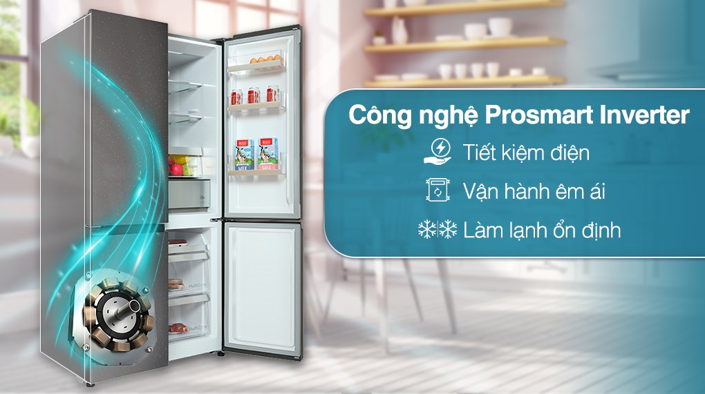 Tủ lạnh Beko Inverter 553 lít GNO51651KVN - Công nghệ Inverter Tủ lạnh Beko Inverter 553 lít GNO51651KVN - Công nghệ Inverter