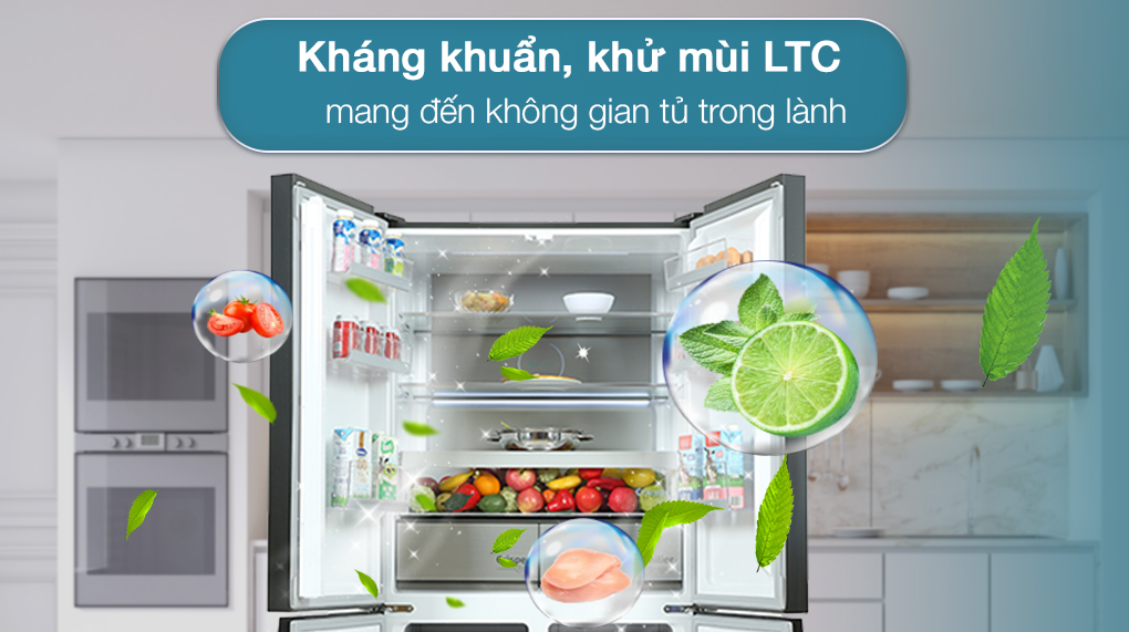 Tủ lạnh Beko Inverter 553 lít GNO51651KVN - Công nghệ khử khuẩn Tủ lạnh Beko Inverter 553 lít GNO51651KVN - Công nghệ khử khuẩn