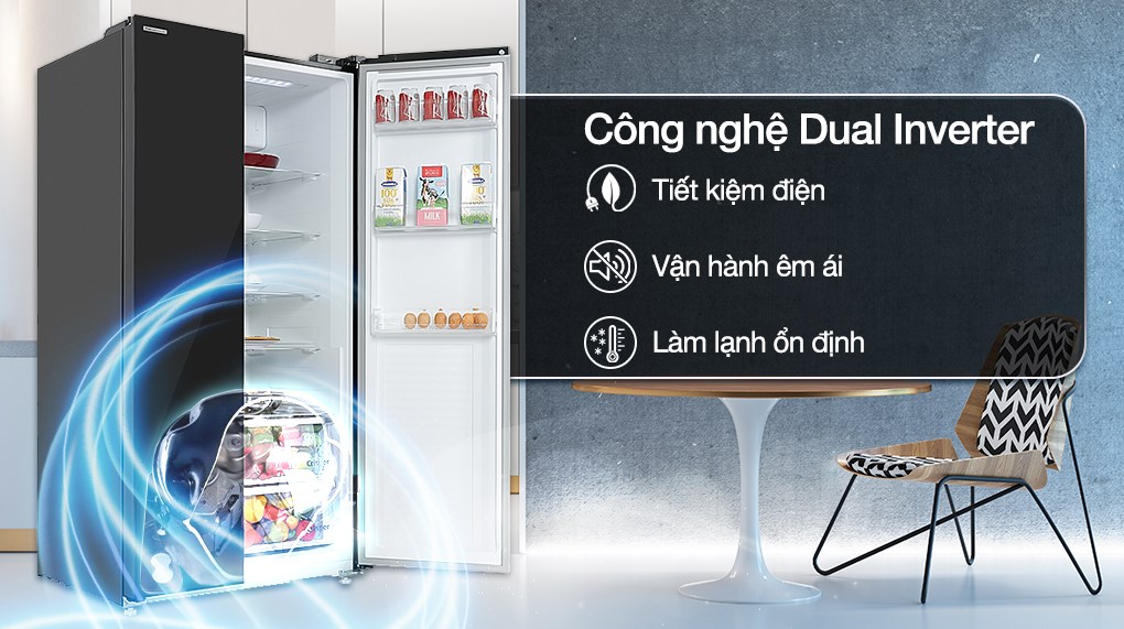 Tủ lạnh Beko Inverter 622 lít GNO62251GBVN - Công nghệ tiết kiệm điện Tủ lạnh Beko Inverter 622 lít GNO62251GBVN - Công nghệ tiết kiệm điện