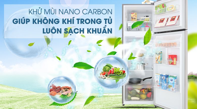 Công nghệ Nano Cacbon - Tủ lạnh LG Inverter 255 lít GN-M255PS Công nghệ Nano Cacbon - Tủ lạnh LG Inverter 255 lít GN-M255PS
