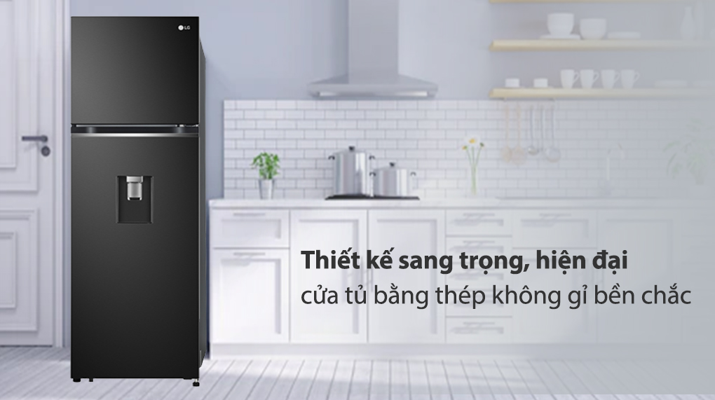 Tủ lạnh LG Inverter 264 Lít GV-D262BL - Tổng quan thiết kế Tủ lạnh LG Inverter 264 Lít GV-D262BL - Tổng quan thiết kế