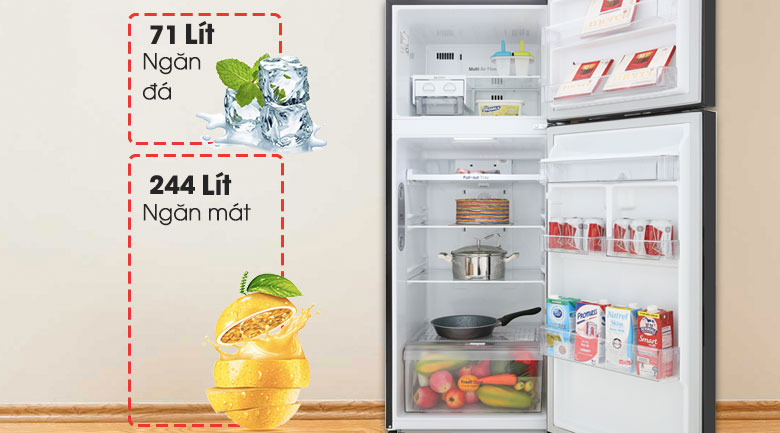 Dung tích 315 lít - Tủ lạnh LG Inverter 315 lít GN-D315BL Dung tích 315 lít - Tủ lạnh LG Inverter 315 lít GN-D315BL