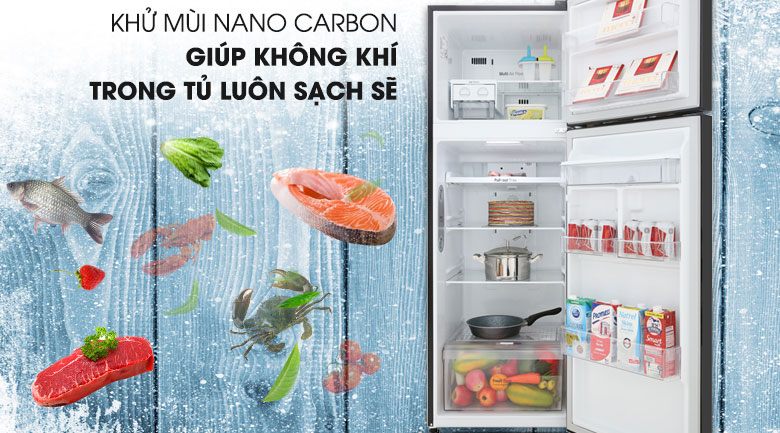 Khử mùi Nano Carbon - Tủ lạnh LG Inverter 315 lít GN-D315BL Khử mùi Nano Carbon - Tủ lạnh LG Inverter 315 lít GN-D315BL