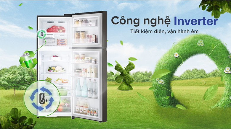 Tủ lạnh LG Inverter 315 Lít GN-M312PS tiết kiệm điện