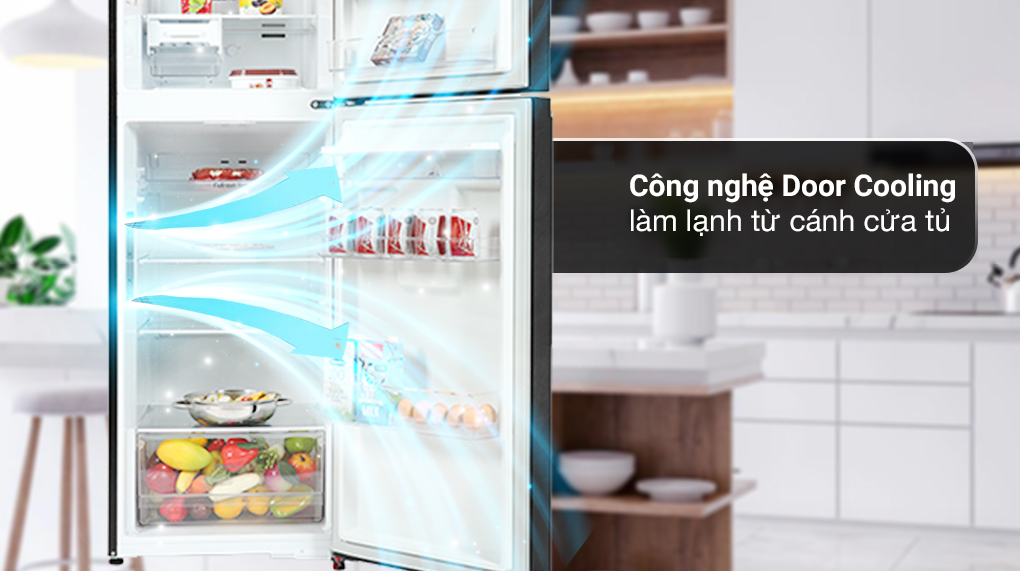 Tủ lạnh LG Inverter 334 lít GN-D332BL - Công nghệ Door Cooling Tủ lạnh LG Inverter 334 lít GN-D332BL - Công nghệ Door Cooling