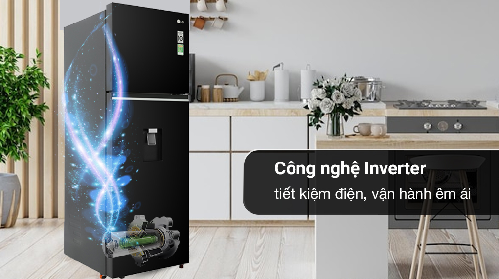 Tủ lạnh LG Inverter 334 lít GN-D332BL - Công nghệ Inverter Tủ lạnh LG Inverter 334 lít GN-D332BL - Công nghệ Inverter