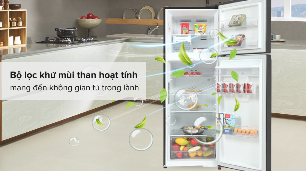 Tủ lạnh LG Inverter 334 lít GN-D332BL - Bộ lọc than hoạt tính Tủ lạnh LG Inverter 334 lít GN-D332BL - Bộ lọc than hoạt tính