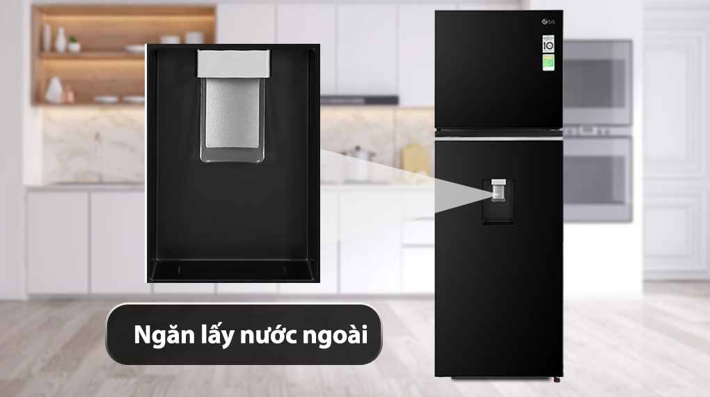 Tủ lạnh LG Inverter 334 lít GN-D332BL - Ngăn lấy nước ngoài Tủ lạnh LG Inverter 334 lít GN-D332BL - Ngăn lấy nước ngoài