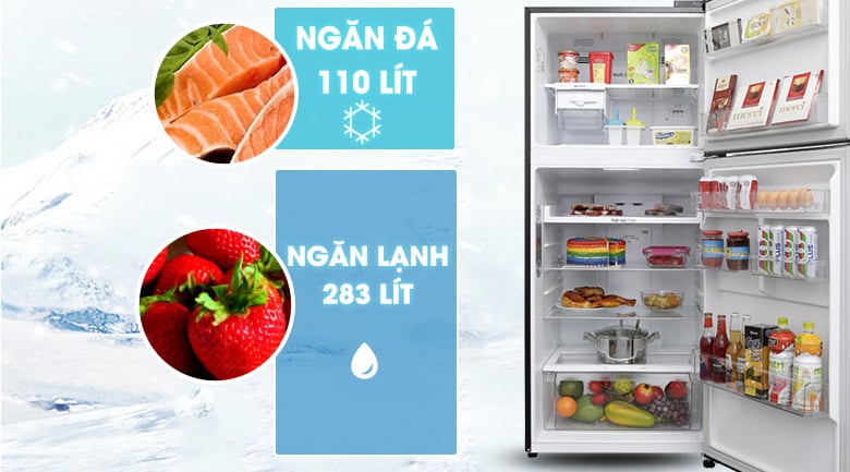 Tủ lạnh LG Inverter 393 lít GN-L422GB - Dung tích 339 lít Tủ lạnh LG Inverter 393 lít GN-L422GB - Dung tích 393 lít