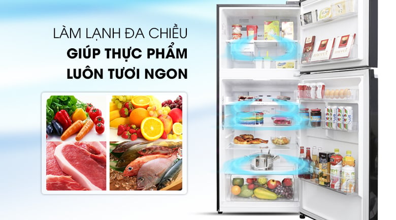 Tủ lạnh LG Inverter 393 lít GN-L422GB - Làm lạnh đa chiều Tủ lạnh LG Inverter 393 lít GN-L422GB - Làm lạnh đa chiều