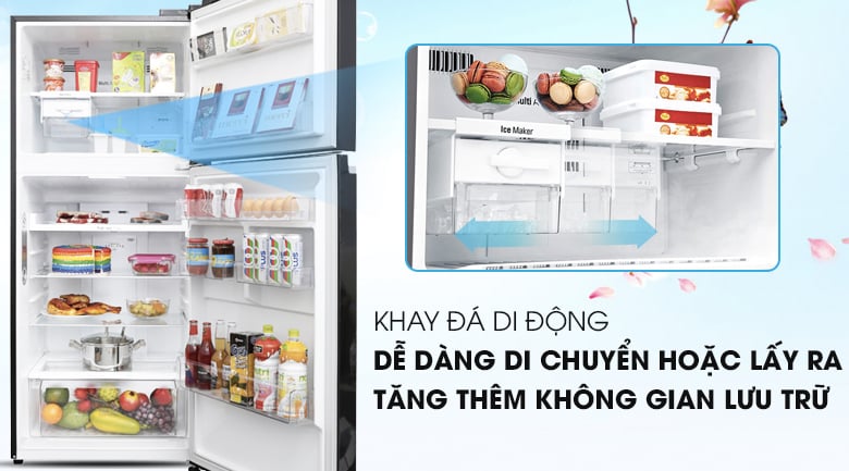 Tủ lạnh LG Inverter 393 lít GN-L422GB - Khai đá di động Tủ lạnh LG Inverter 393 lít GN-L422GB - Khai đá di động