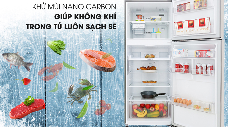 Khử mùi Nano Carbon - Tủ lạnh LG Inverter 393 lít GN-M422PS Khử mùi Nano Carbon - Tủ lạnh LG Inverter 393 lít GN-M422PS