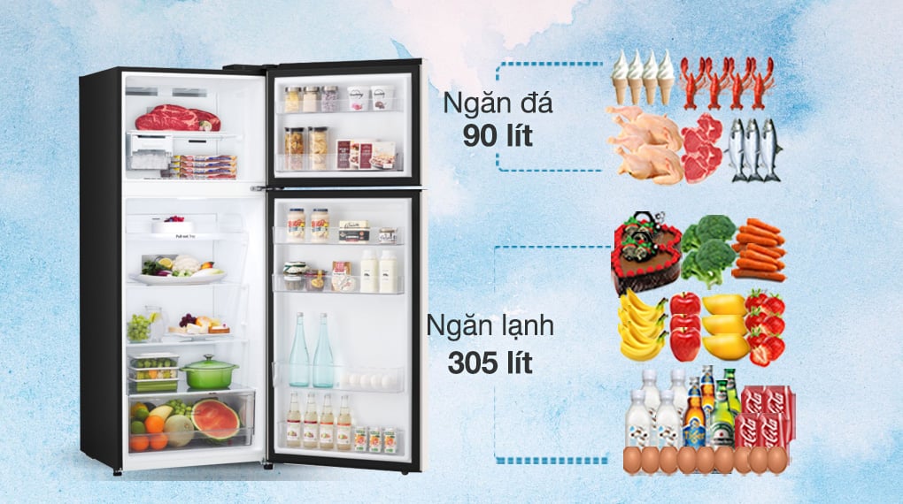 Tủ lạnh LG Inverter 395 lít GN-B392BG - Dung tích ngăn đá 90 lít, ngăn lạnh 305 lít Tủ lạnh LG Inverter 395 lít GN-B392BG - Dung tích ngăn đá 90 lít, ngăn lạnh 305 lít