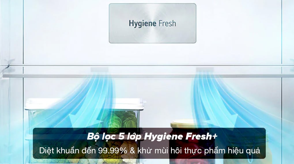 Tủ lạnh LG Inverter 395 lít GN-B392BG - Bộ lọc 5 lớp Hygiene Fresh+ diệt khuẩn và khử mùi thực phẩm giúp bảo quản thực phẩm lâu hơn Tủ lạnh LG Inverter 395 lít GN-B392BG - Bộ lọc 5 lớp Hygiene Fresh+ diệt khuẩn và khử mùi thực phẩm giúp bảo quản thực phẩm lâu hơn