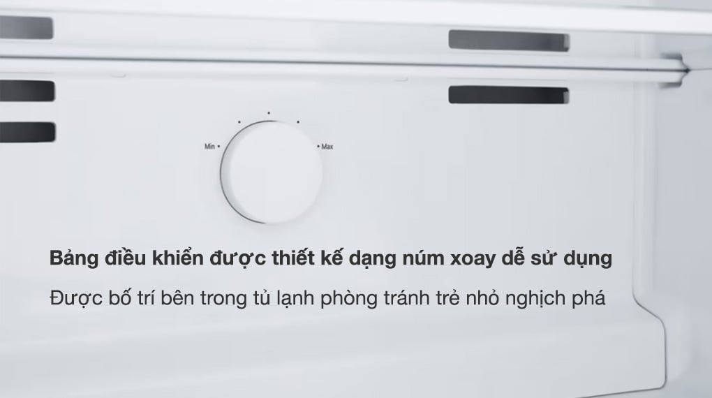 Tủ lạnh LG Inverter 395 lít GN-B392BG - Điều khiển núm vặn dễ sử dụng và được bố trí bên trong tủ Tủ lạnh LG Inverter 395 lít GN-B392BG - Điều khiển núm vặn dễ sử dụng và được bố trí bên trong tủ