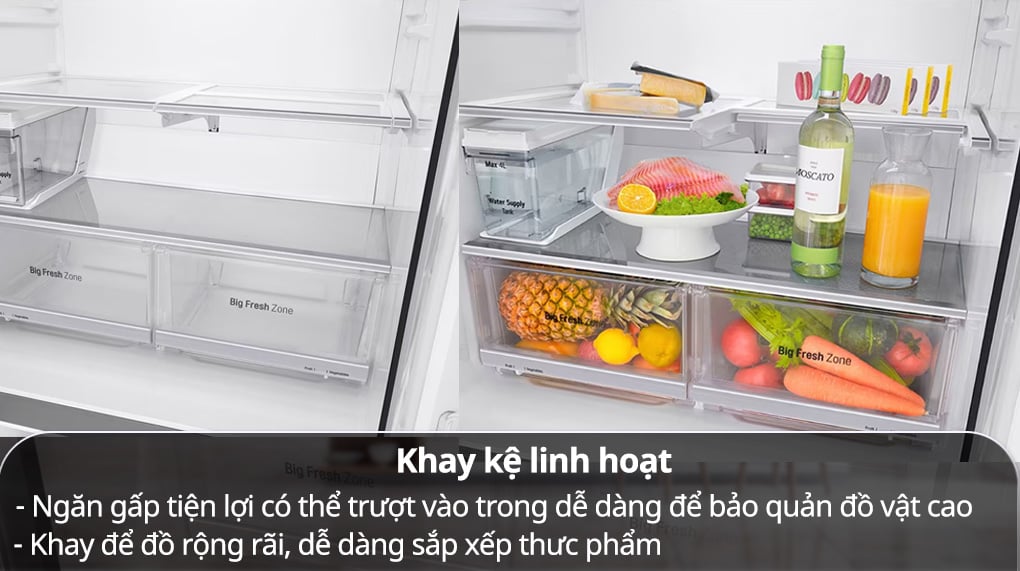 khay kê linh hoat - Tủ lạnh LG Inverter 496 lít Multi Door InstaView Door in Door GR-X22MBI khay kê linh hoat - Tủ lạnh LG Inverter 496 lít Multi Door InstaView Door in Door GR-X22MBI
