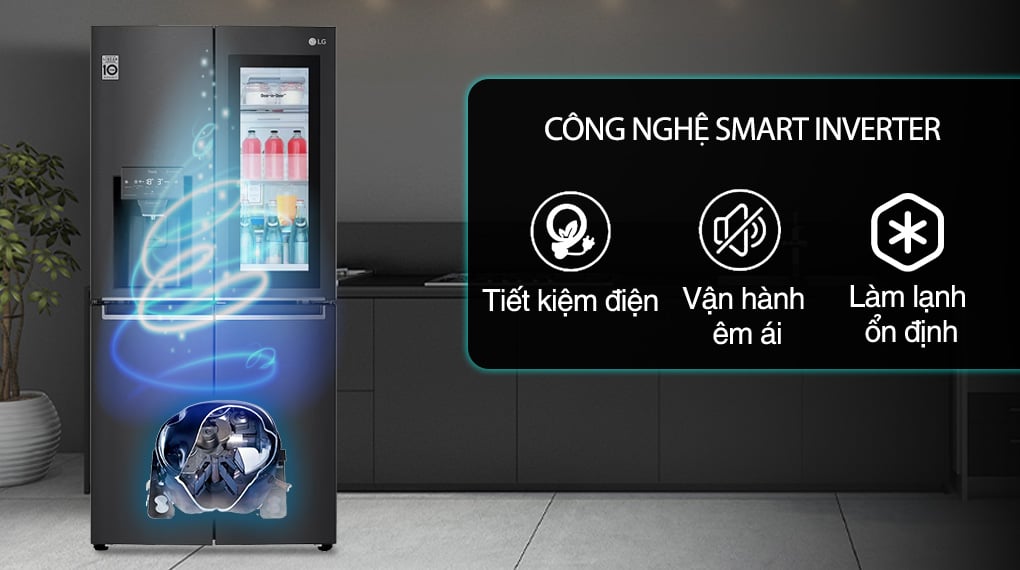 công nghệ tiết kiệm điện Multi Door InstaView Door in Door GR-X22MBI công nghệ tiết kiệm điện Multi Door InstaView Door in Door GR-X22MBI