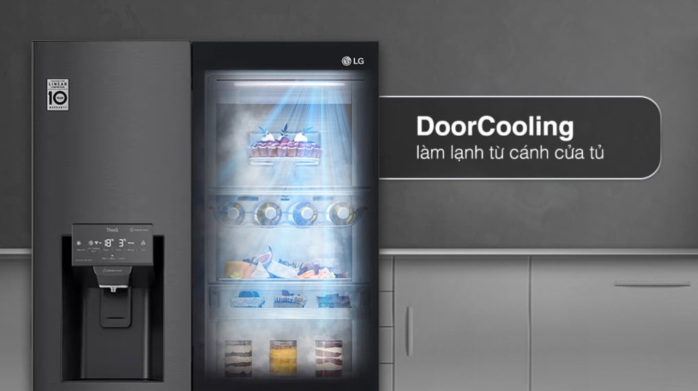 làm lạnh - Tủ lạnh LG Inverter 496 lít Multi Door InstaView Door in Door GR-X22MBI làm lạnh - Tủ lạnh LG Inverter 496 lít Multi Door InstaView Door in Door GR-X22MBI