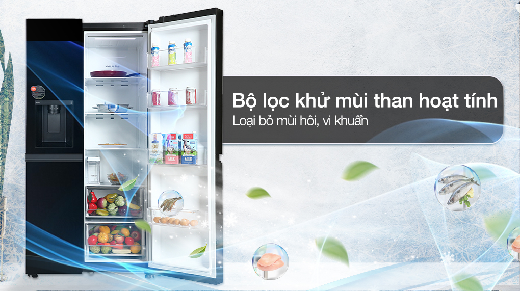 Tủ lạnh LG Inverter 635 Lít GR-D257WB - Công nghệ khử khuẩn Tủ lạnh LG Inverter 635 Lít GR-D257WB - Công nghệ khử khuẩn