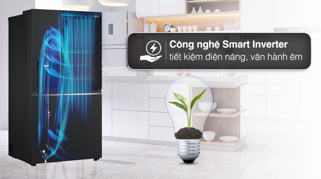 Tủ lạnh LG Inverter 635 Lít Side By Side InstaView Door-in-Door GR-X257BL - Smart Inverter Tủ lạnh LG Inverter 635 Lít Side By Side InstaView Door-in-Door GR-X257BL - Smart Inverter