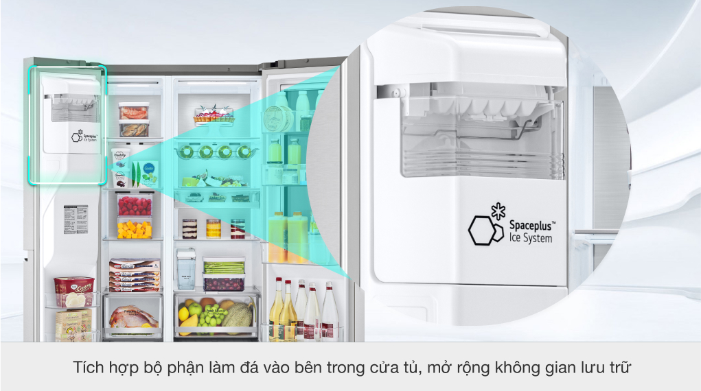 Tủ lạnh LG Inverter 635 Lít GR-X257JS - Ngăn đá SpacePlus Tủ lạnh LG Inverter 635 Lít GR-X257JS - Ngăn đá SpacePlus