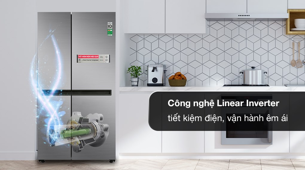 Tủ lạnh LG Inverter 649 Lít GR-B257JDS - Linear Inverter Tủ lạnh LG Inverter 649 Lít GR-B257JDS - Linear Inverter