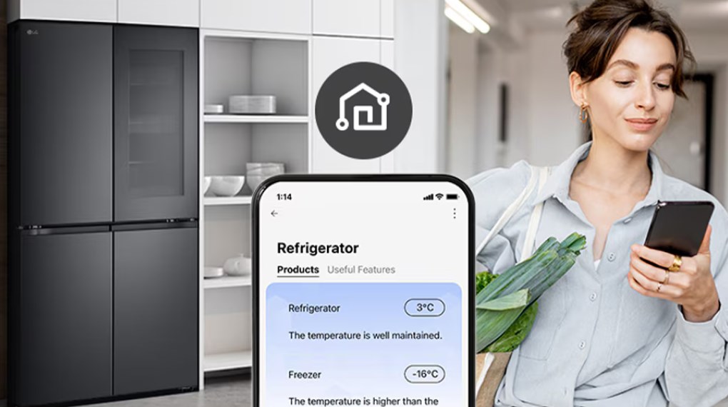 Tủ lạnh LG Inverter 666 lít Multi Door InstaView LFB66BLMI - Tiện ích