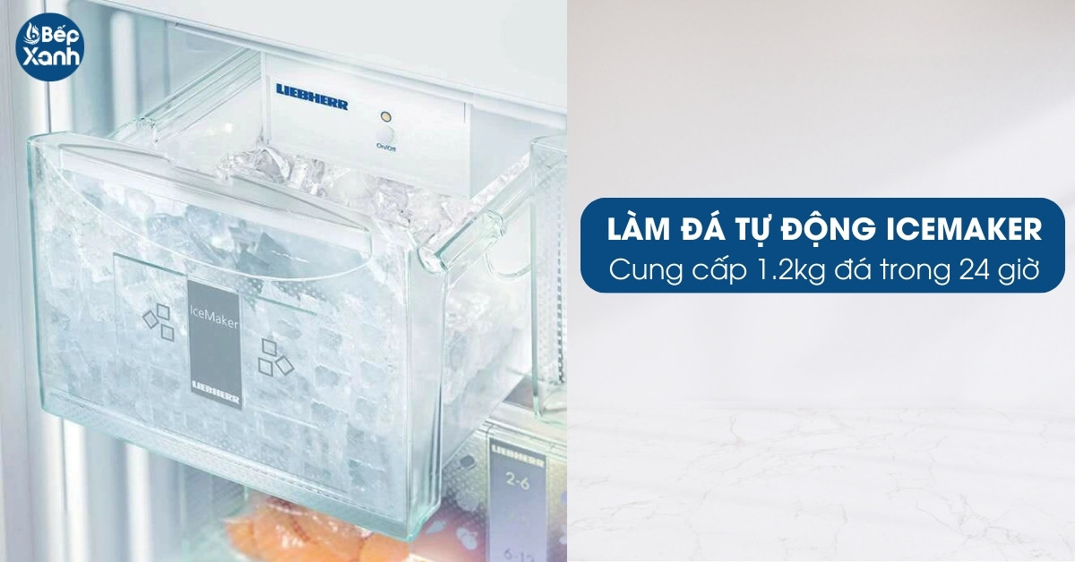 Tủ Lạnh Liebherr SBSes 8496-21 làm đá tự động tiện lợi