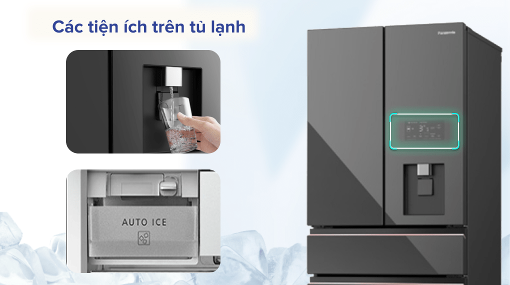 Tủ lạnh Panasonic 540 lít NR-YW590YMMV - Đa dạng tiện ích Tủ lạnh Panasonic 540 lít NR-YW590YMMV - Đa dạng tiện ích