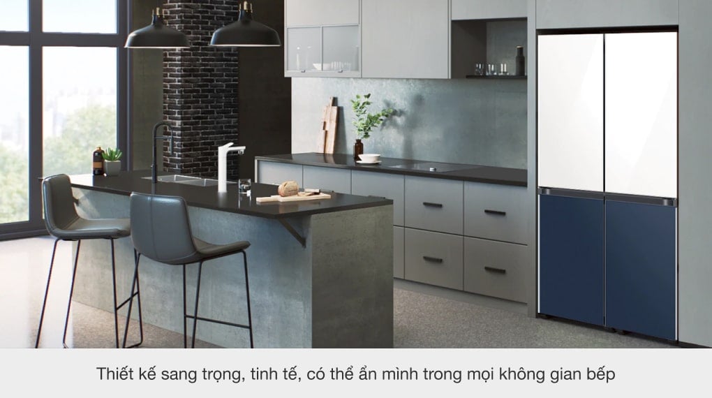 Tủ lạnh Samsung Inverter 599 lít RF60A91R177/SV - Thiết kế sang trọng, tinh tề và có thể ẩn mình trong mọi căn bếp Tủ lạnh Samsung Inverter 599 lít RF60A91R177/SV - Thiết kế sang trọng, tinh tề và có thể ẩn mình trong mọi căn bếp