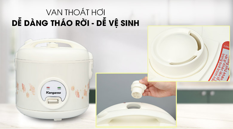 Van thoát hơi - Nồi cơm điện nắp gài Kangaroo 1.8 lít KG18RC3
