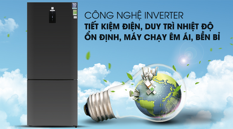 Tiết kiệm chi phí điện đáng kể cho cả gia đình với công nghệ NutriFresh Inverter hiện đại - Tủ lạnh Electrolux Inverter 418 lít EBE4502BA Tiết kiệm chi phí điện đáng kể cho cả gia đình với công nghệ NutriFresh Inverter hiện đại - Tủ lạnh Electrolux Inverter 418 lít EBE4502BA