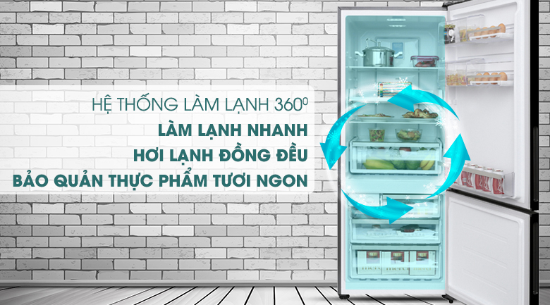 Công nghệ làm lạnh 360 độ làm lạnh thực phẩm nhanh chóng, đồng đều - Tủ lạnh Electrolux Inverter 418 lít EBE4502BA Công nghệ làm lạnh 360 độ làm lạnh thực phẩm nhanh chóng, đồng đều -Tủ lạnh Electrolux Inverter 418 lít EBE4502BA